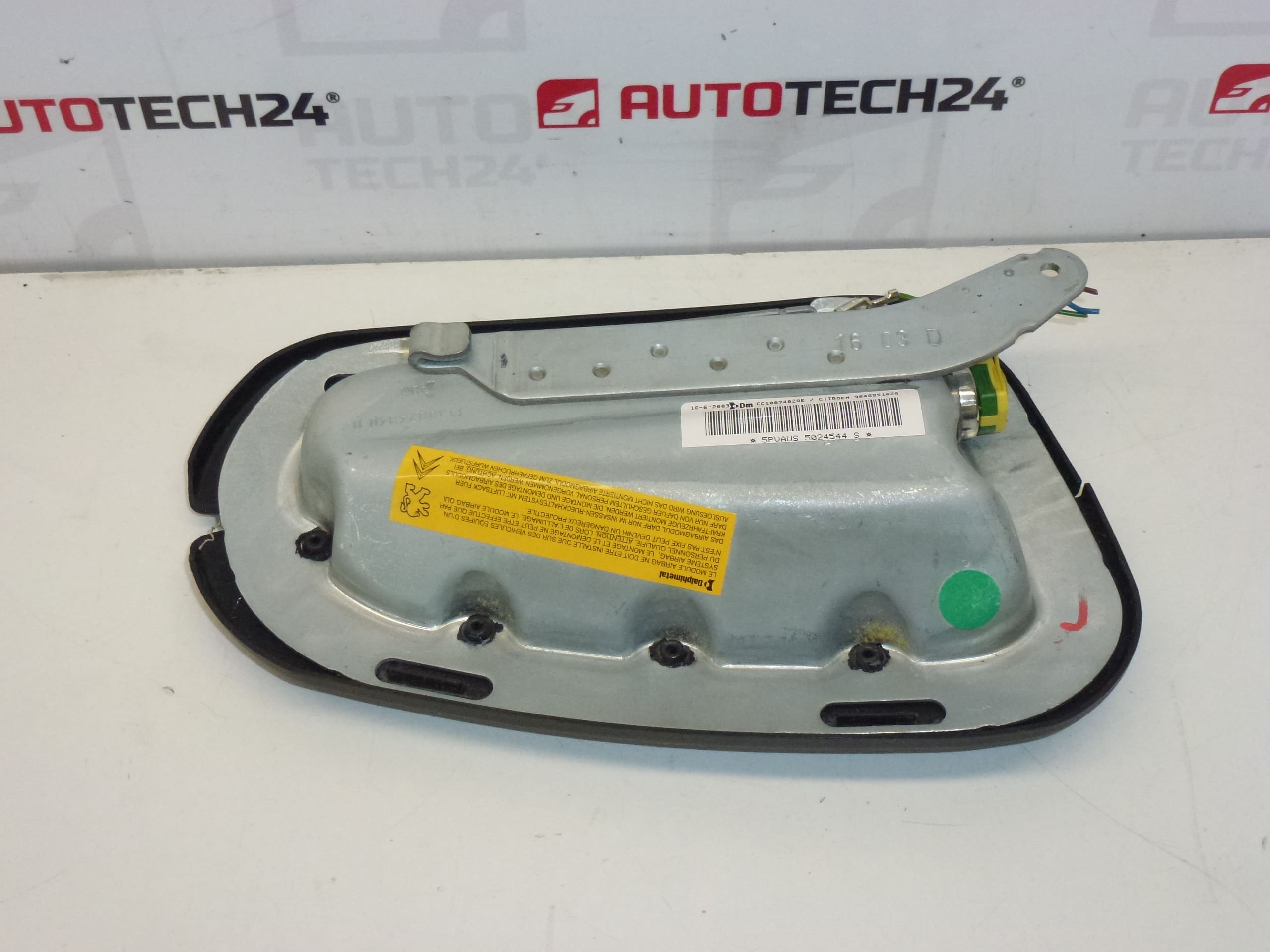Airbag do sedadla svetlošedý Citroën C2 C3 96462516ZQ 8216Q9 – Obrázok 2