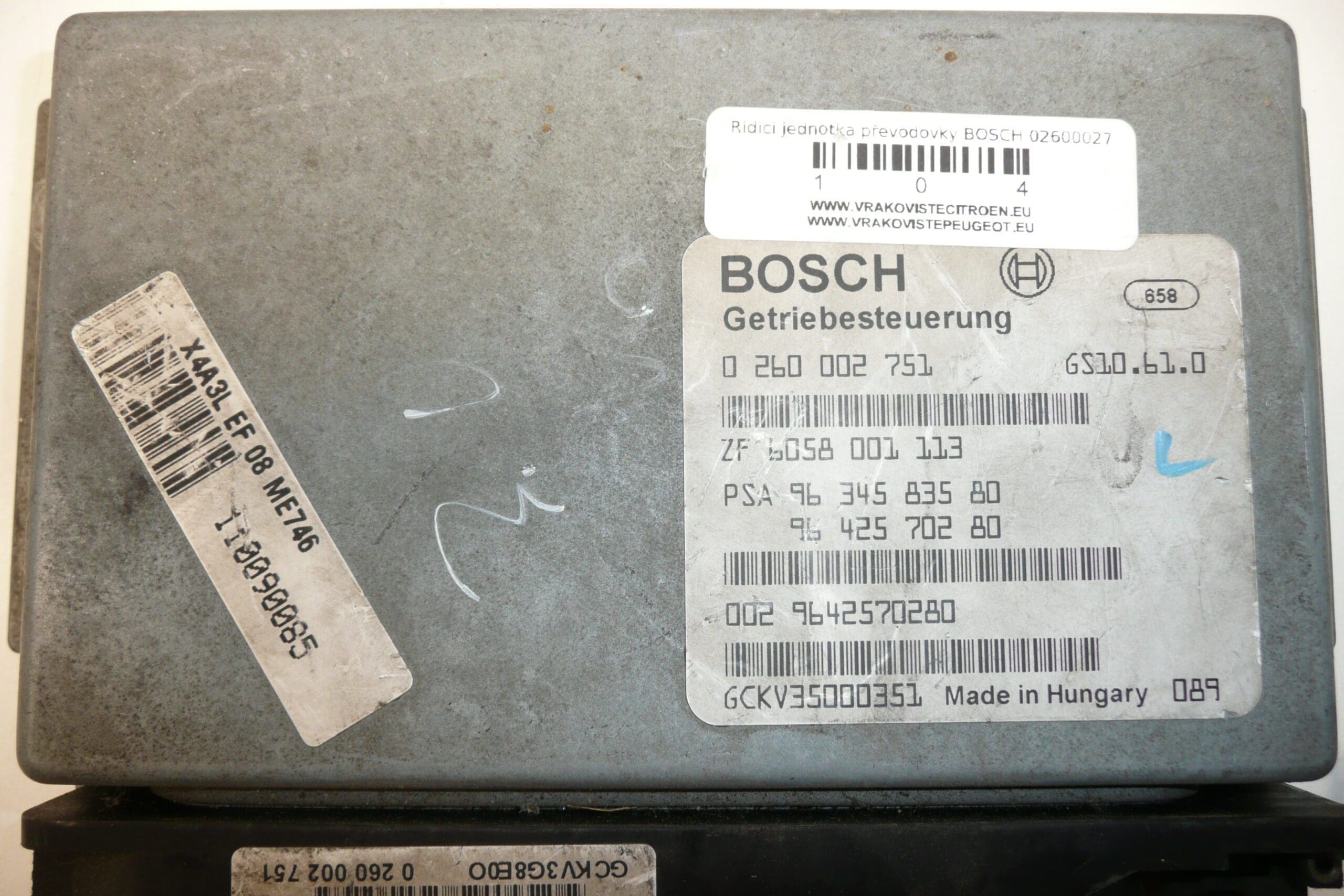 ECU Bosch Citroën C5 3.0 V6 9642570280 0260002751 – Obrázok 2