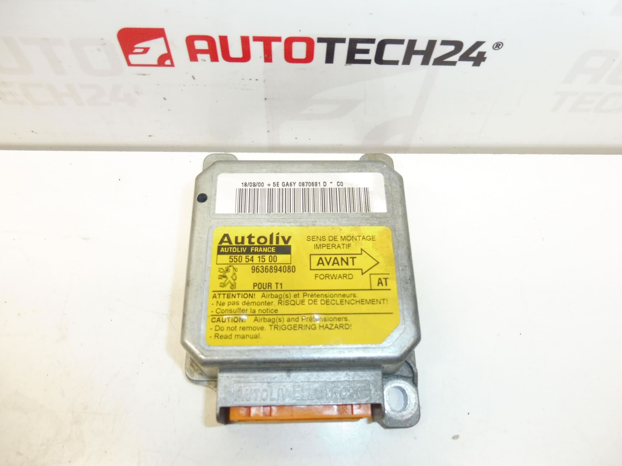 Jednotka airbagov Peugeot 206 9636894080 6545GJ