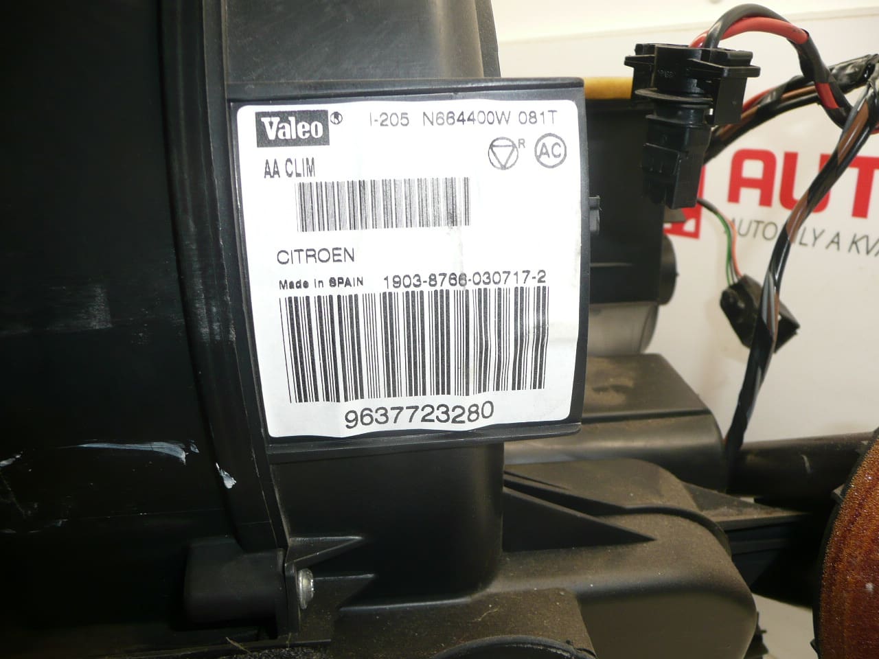 Topenie klimatizácie Citroën C2 C3 9637723380 6450KQ – Obrázok 2