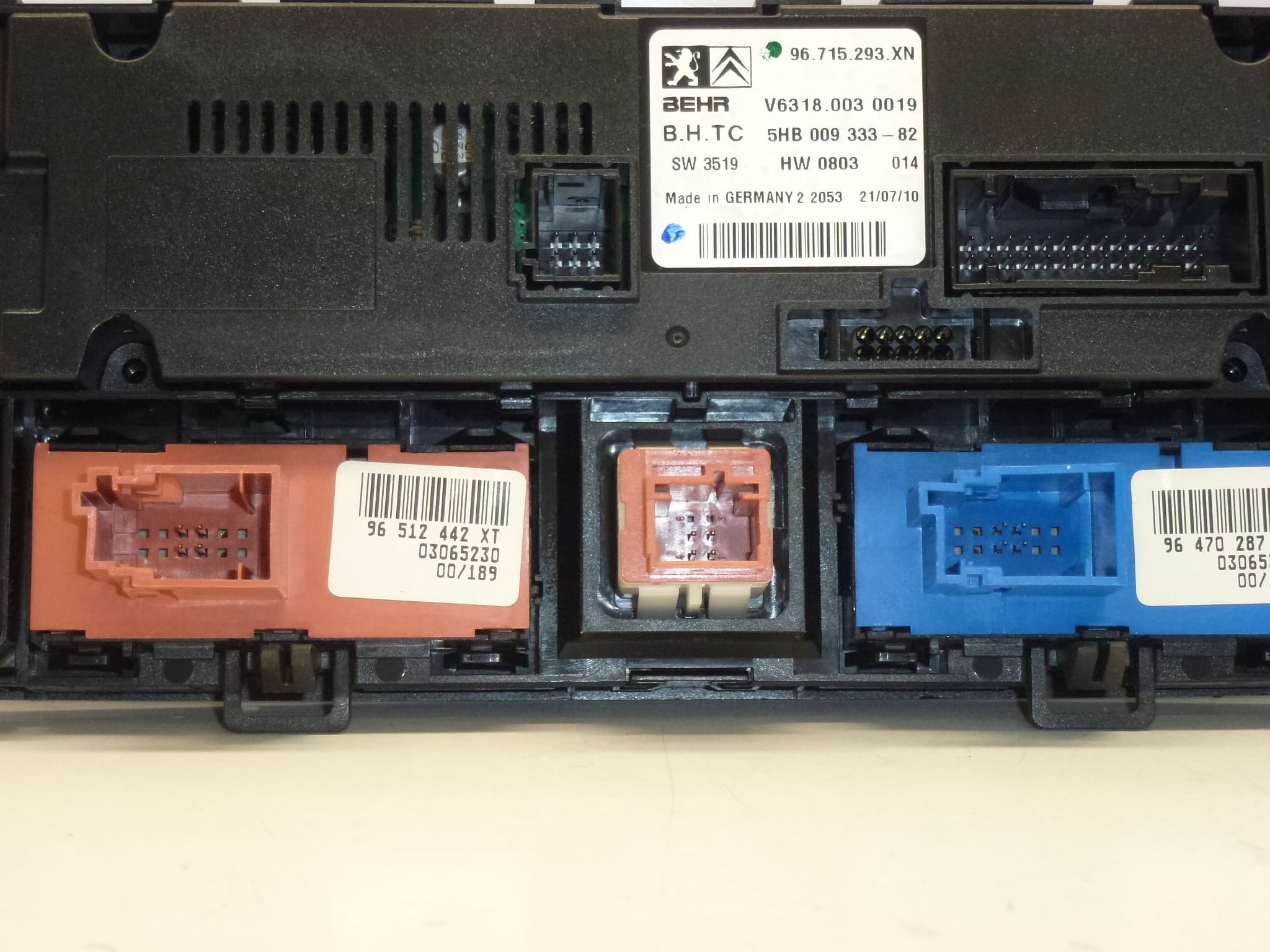 Ovládanie kúrenia klimatizácie Peugeot 407 96715293XN 6452R6 – Obrázok 2