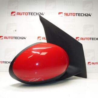 Zrkadlo pravé červené Citroën C1 Peugeot 107 87910-0H010 87910-0H011