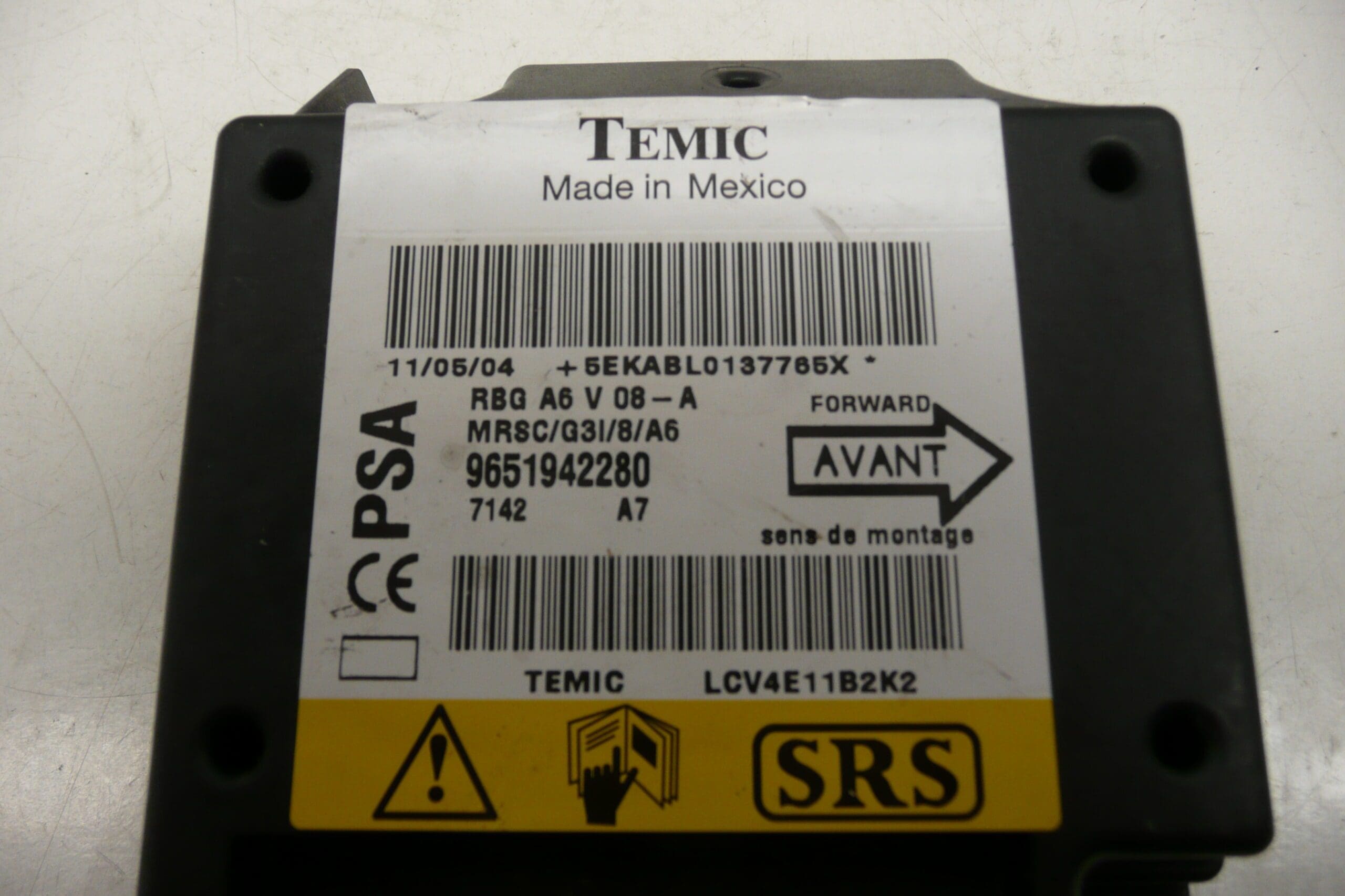 Jednotka airbagov Citroën C2 C3 9651942280