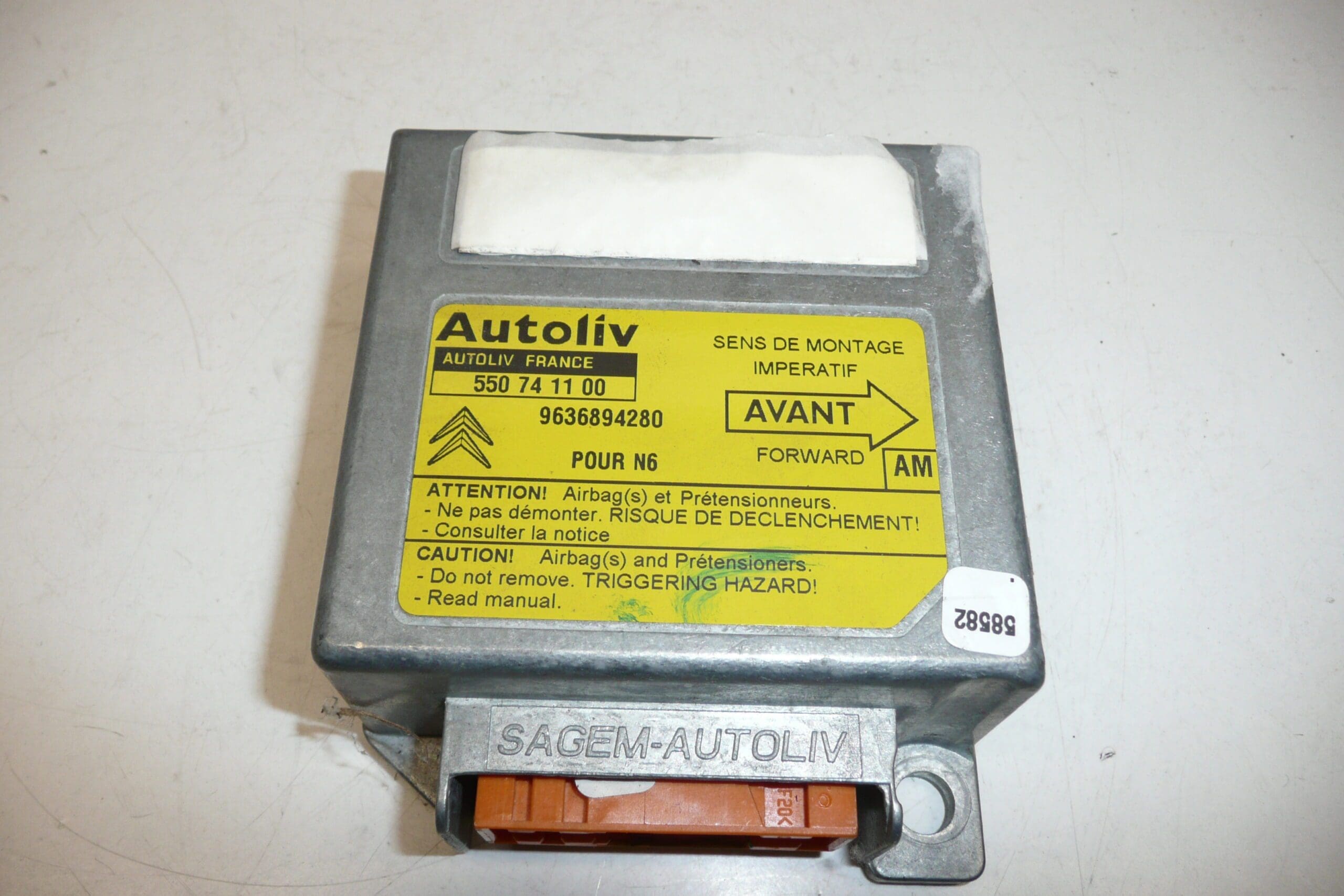 Jednotka airbagov Citroën Xsara 9636894280