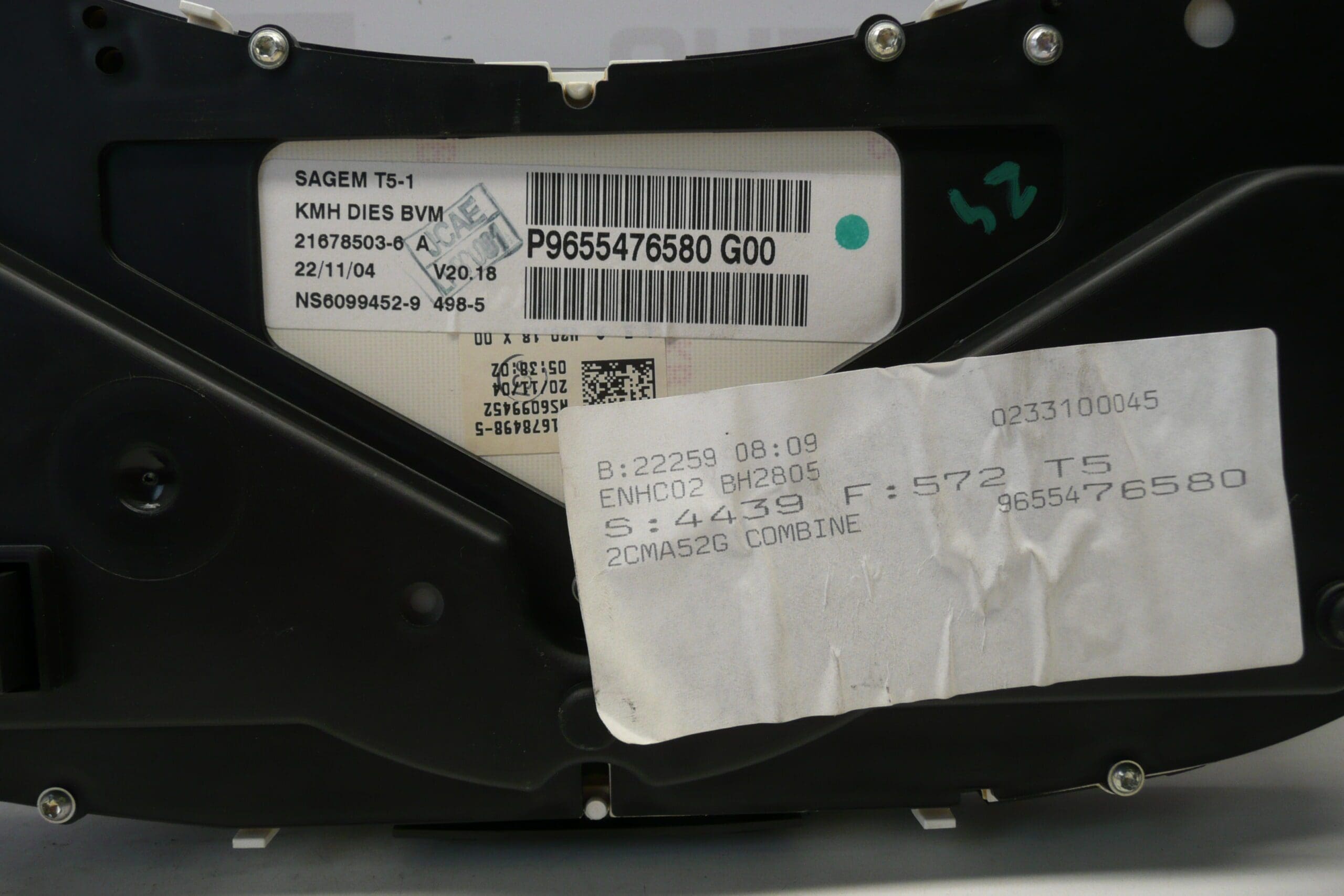 Tachometer Peugeot 307 181000 km 9655476580