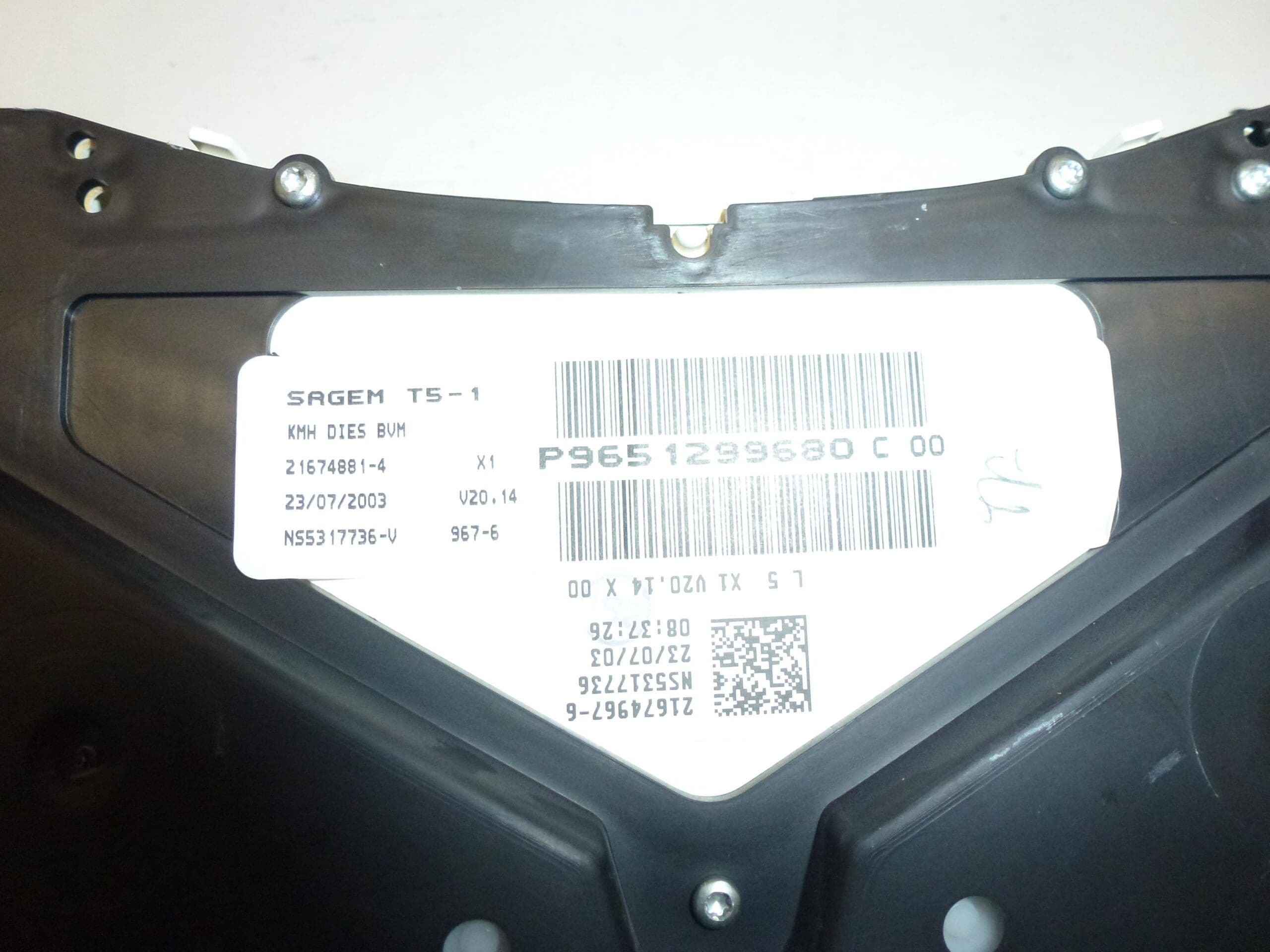 Tachometer Peugeot 307 168 tisíc km 9651299680 6104ZS