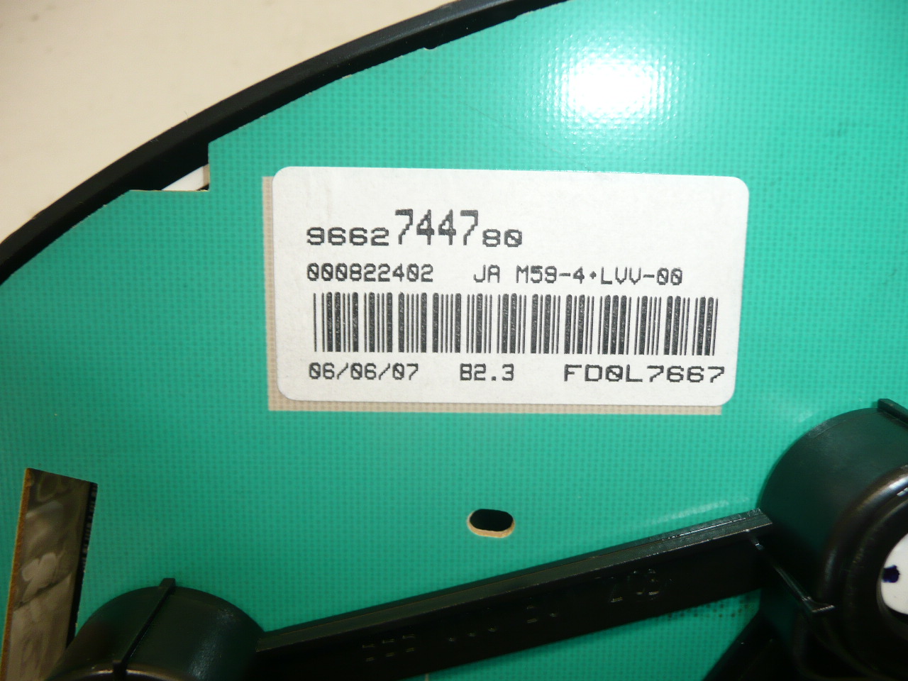 Tachometer tempomat Citroën Peugeot najazdené 240000 km 9662744780 6105X5