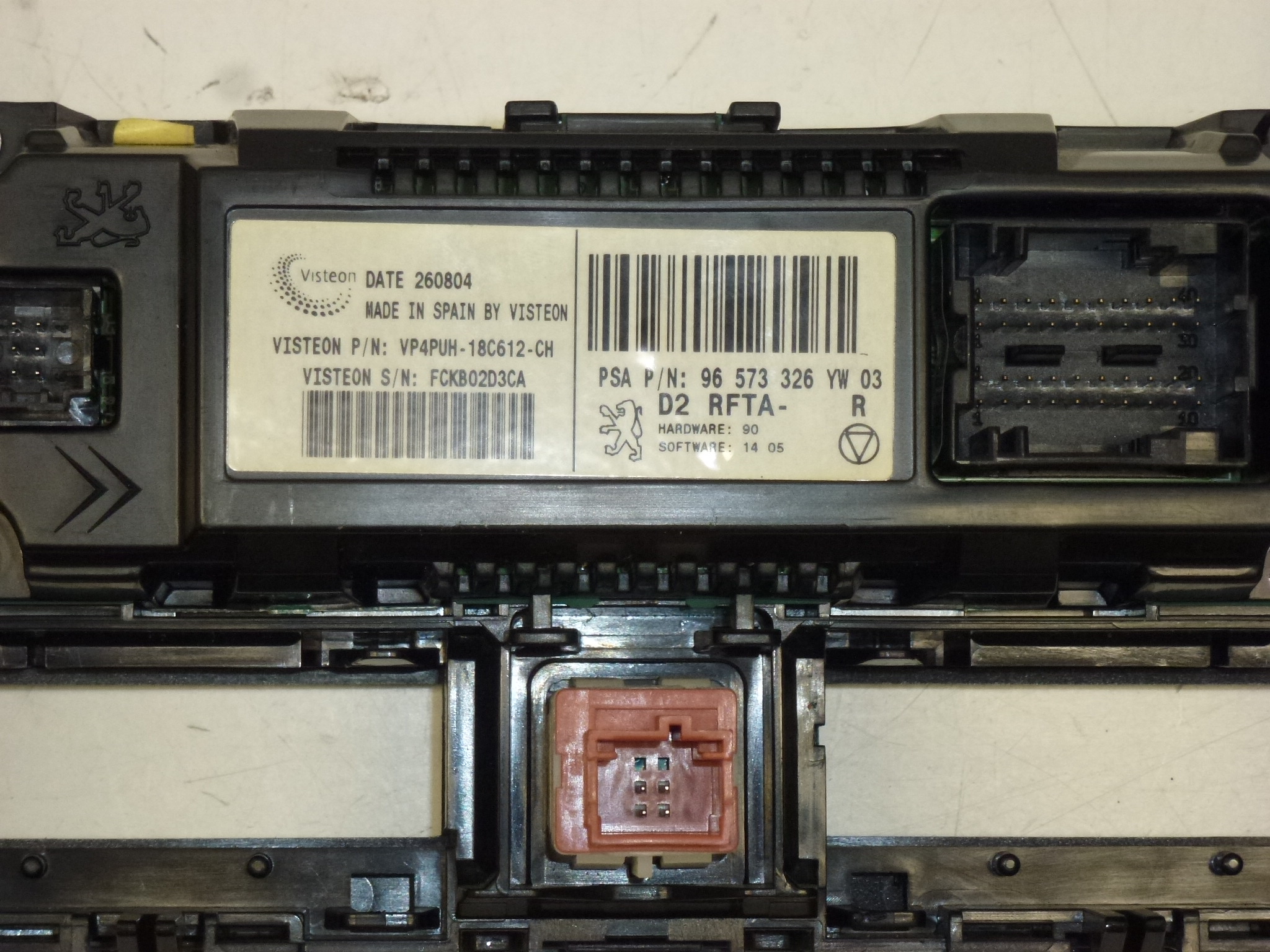 Ovládanie kúrenia klimatizácie Citroën Peugeot 96573326YW 6451SA 6451VC