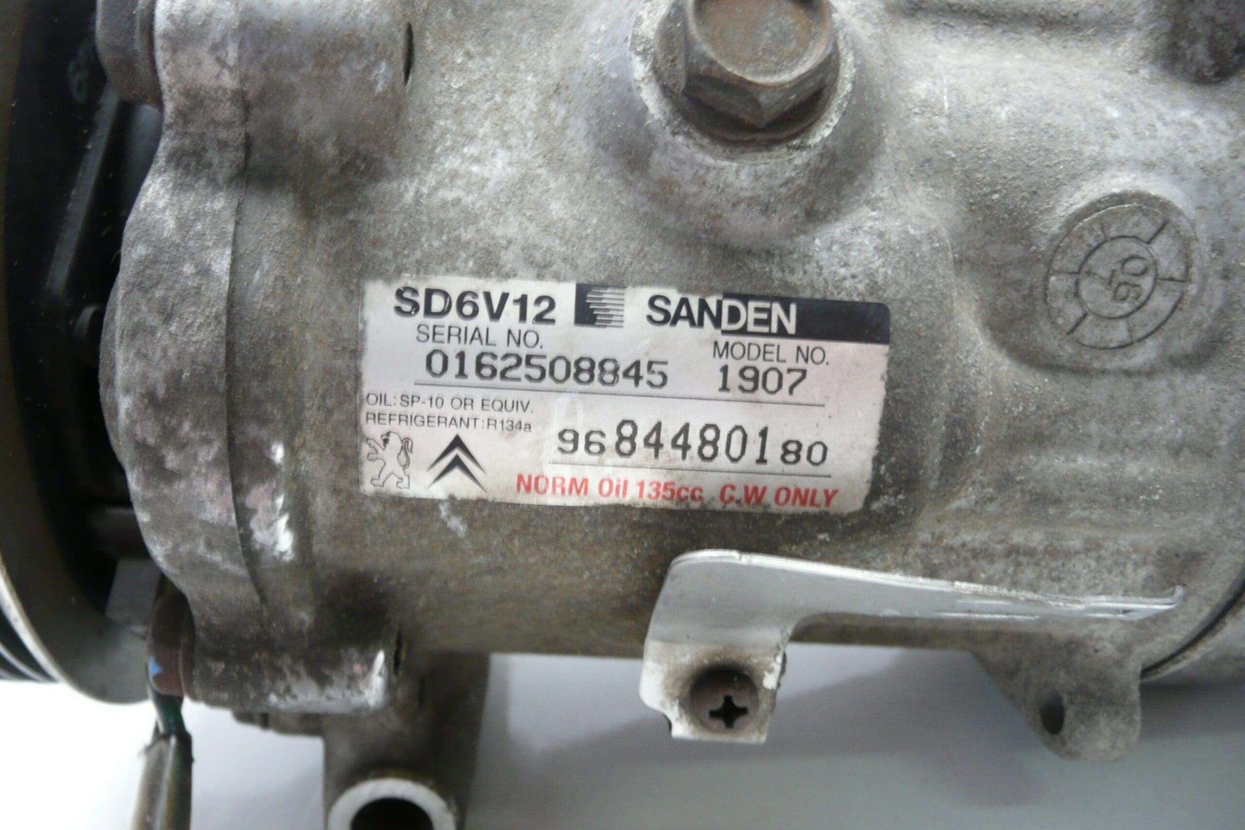 Klímakompresor Sanden SD6V12 1907 Citroën Peugeot 9684480180 6453XP – Obrázok 2