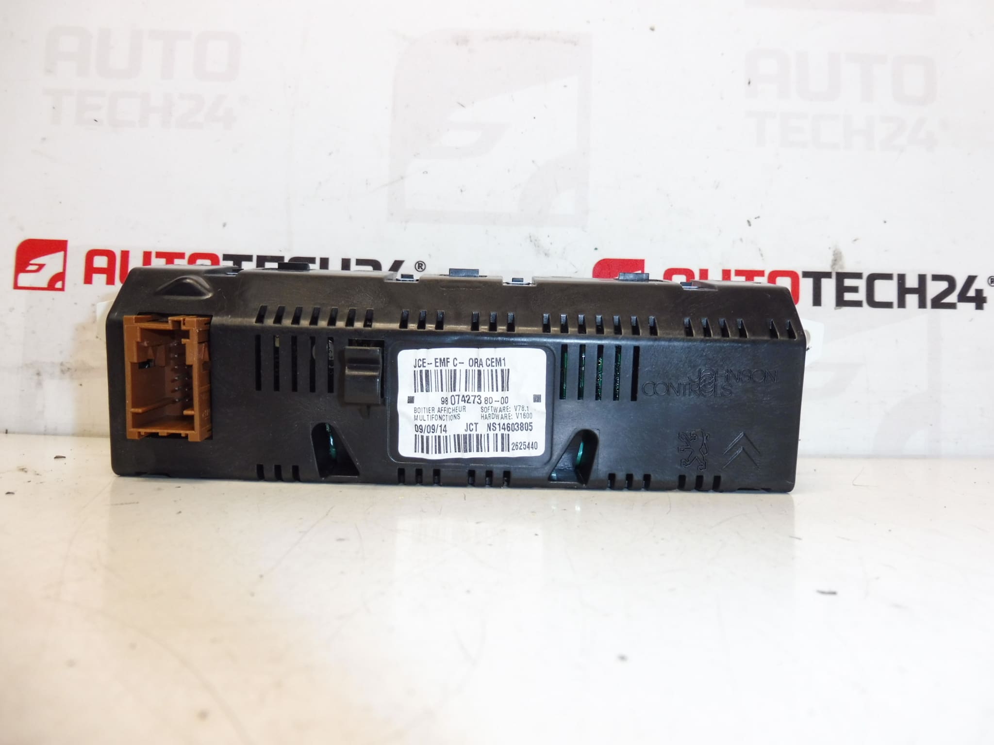 Display rádia počítača Peugeot 3008 5008 9807427380 9809842880 – Obrázok 2