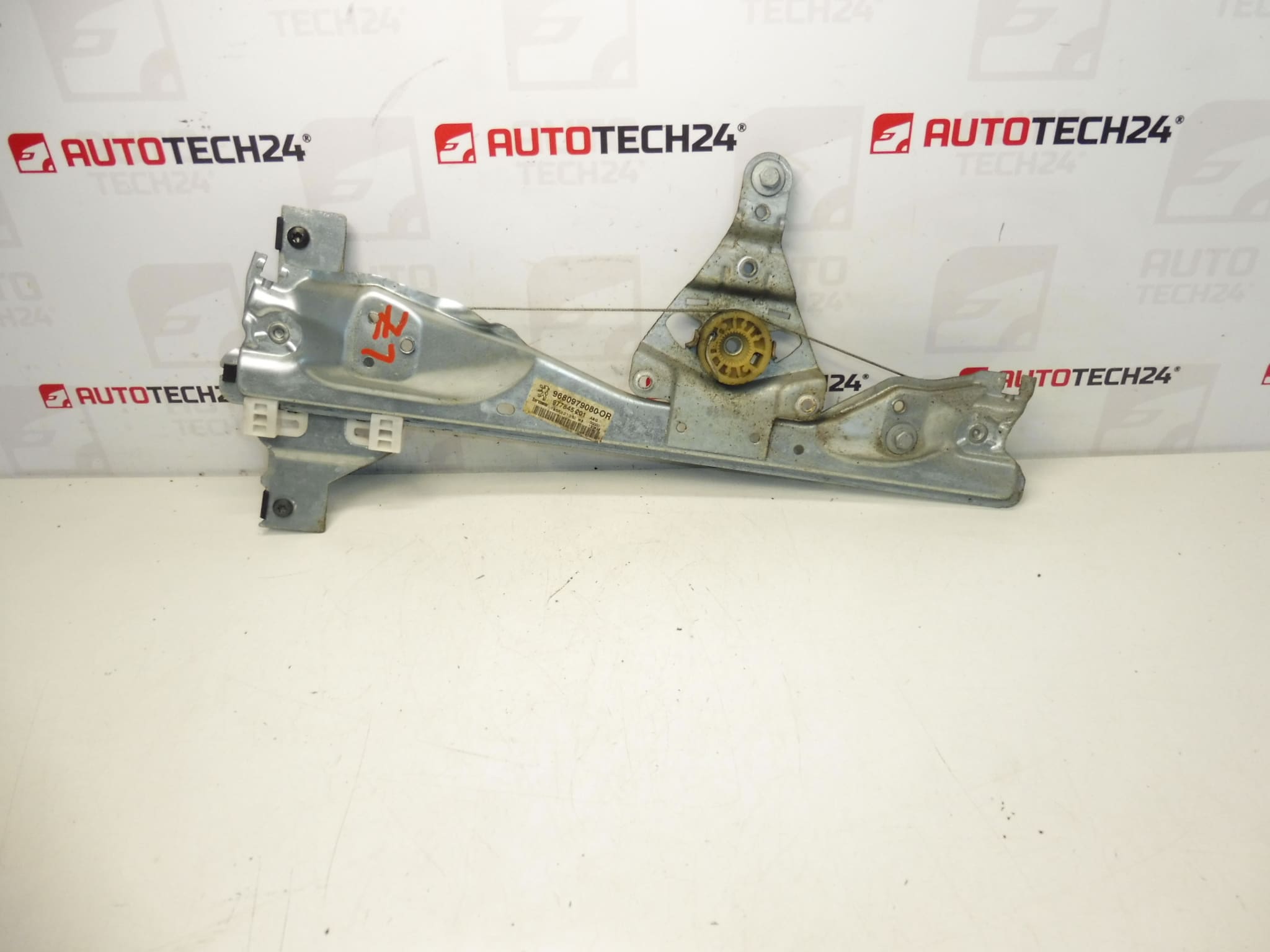 Mechanizmus sťahovania ľavého zadného okna Peugeot 308 9680979080 9223E5