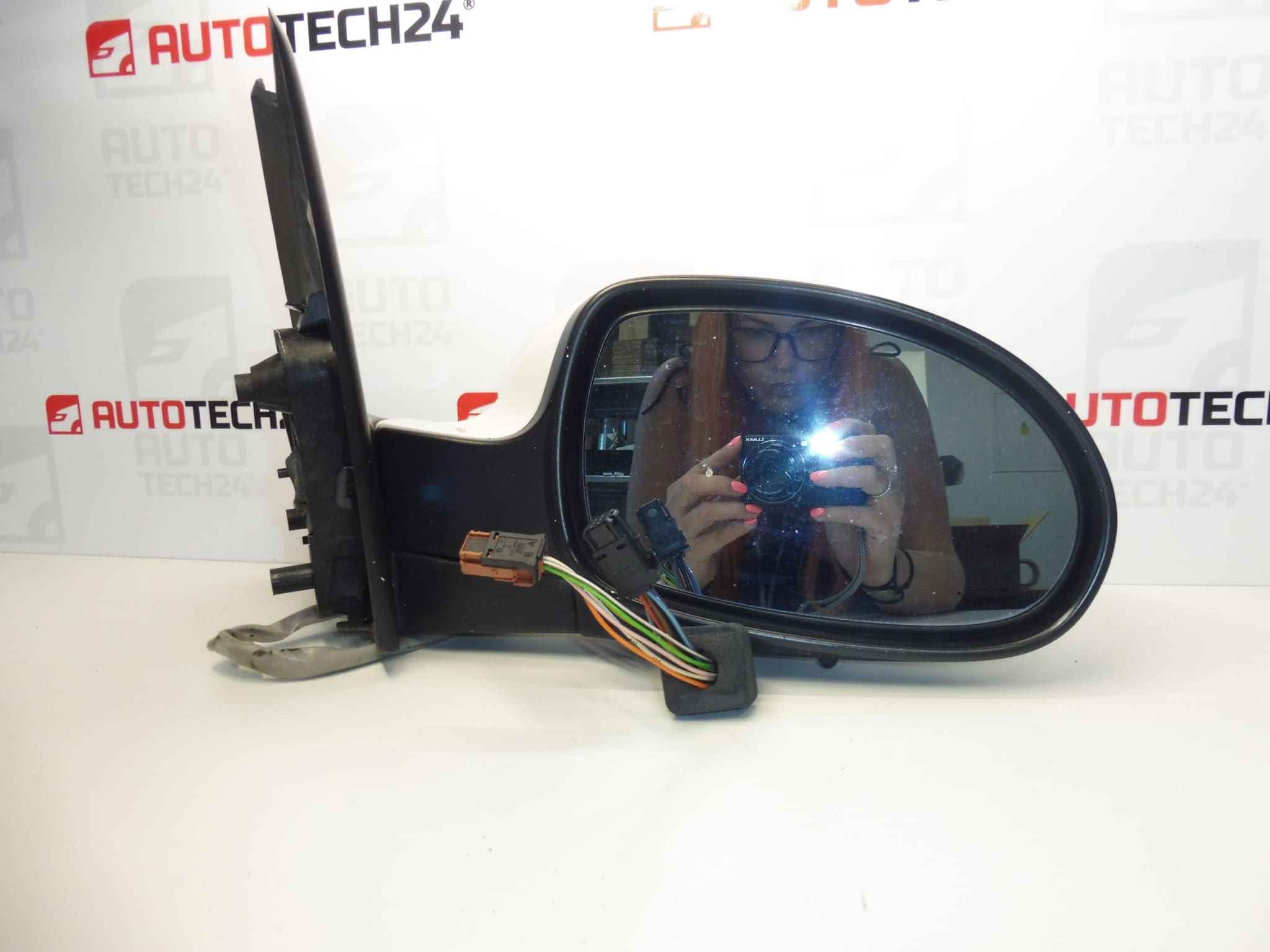 Pravé spätné zrkadlo Citroën C5 elektricky sklopné EWPB 96532993XT 8149WH – Obrázok 2